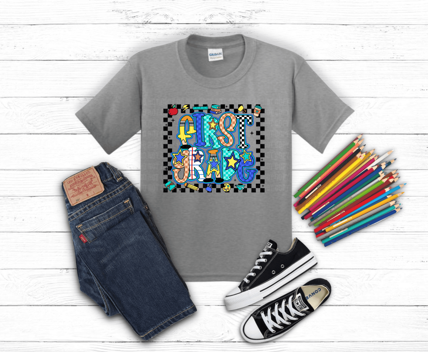 First Grade Boy | DTF Heat Transfer