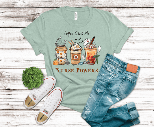 Coffee Nurse Power | DTF Heat Transfer