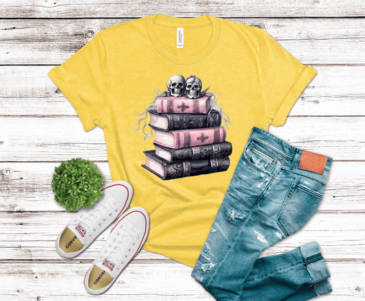 Pink Halloween Books | DTF Heat Transfer