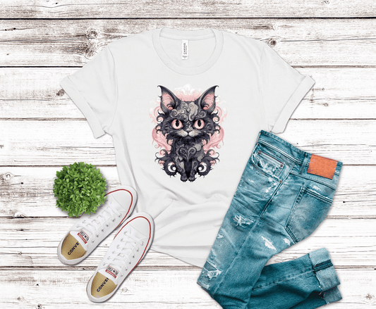 Pink Spooky Cat | DTF Heat Transfer