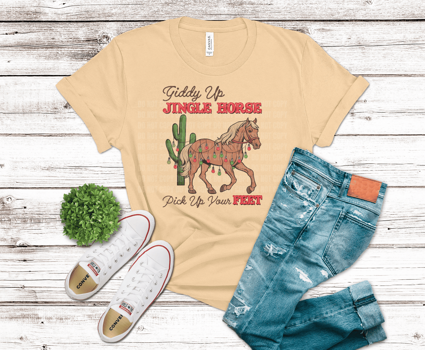 Premade DTF Transfer Gang Sheet For Graphic Tees | Christmas Farm Life