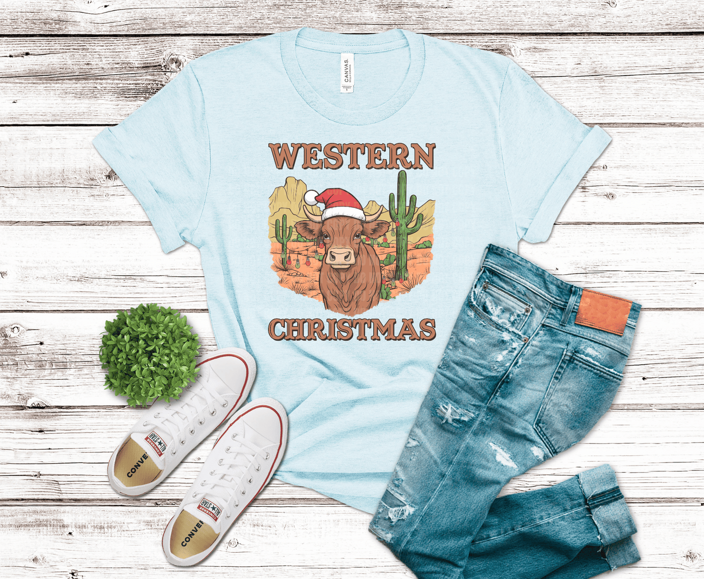 Premade DTF Transfer Gang Sheet For Graphic Tees | Christmas Farm Life