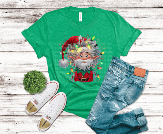 Christmas Lights Elf | DTF Heat Transfer