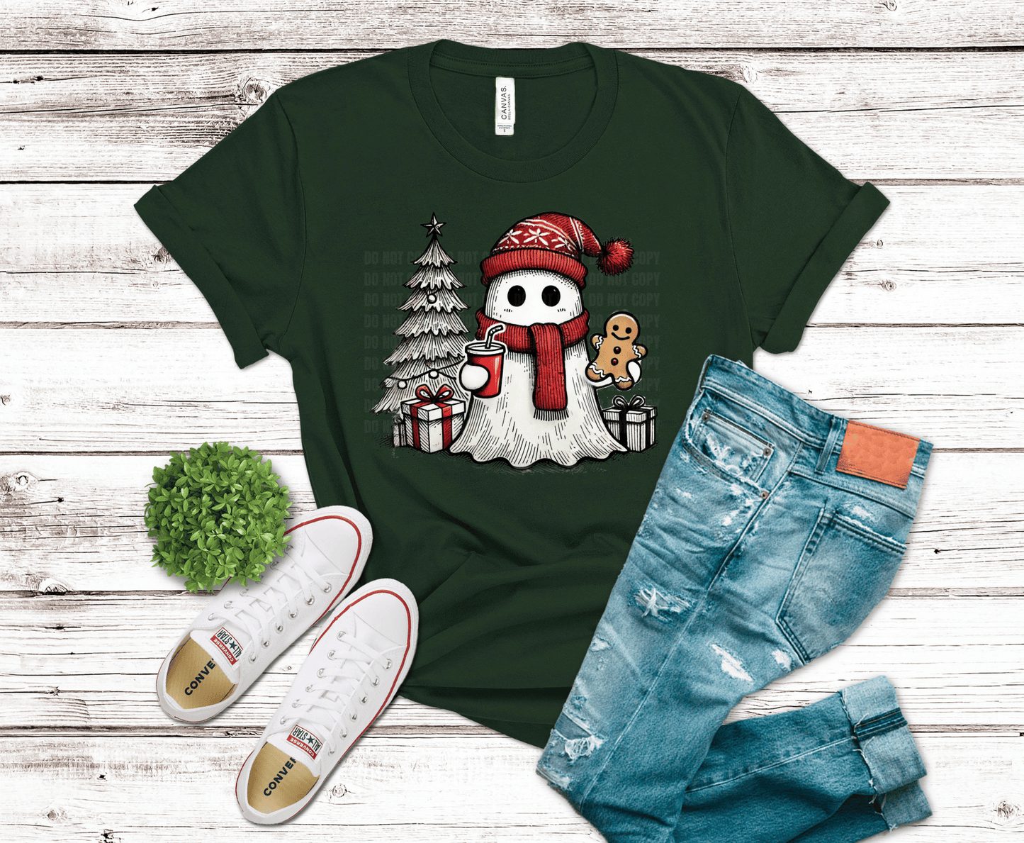 Premade DTF Transfer Gang Sheet For Graphic Tees | Spooky Christmas