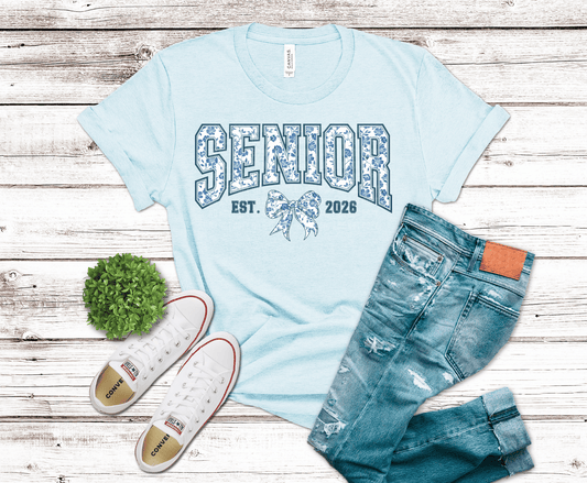 Floral Senior 26 | DTF Heat Transfer