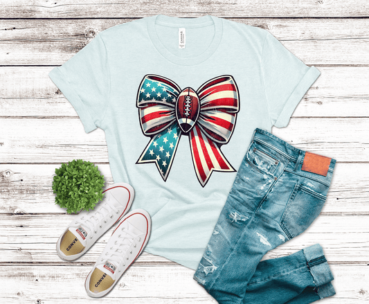 American Football Bow | DTF Heat Transfer