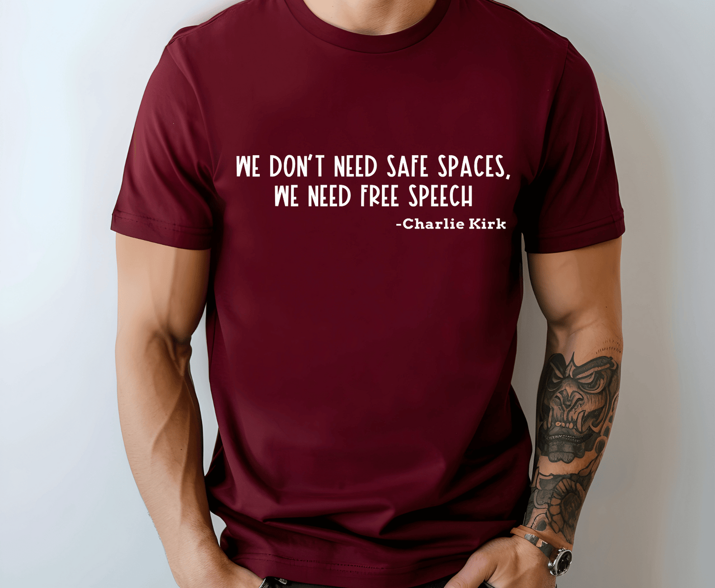 Charlie Kirk Freedom of Speech | DTF Heat Transfer