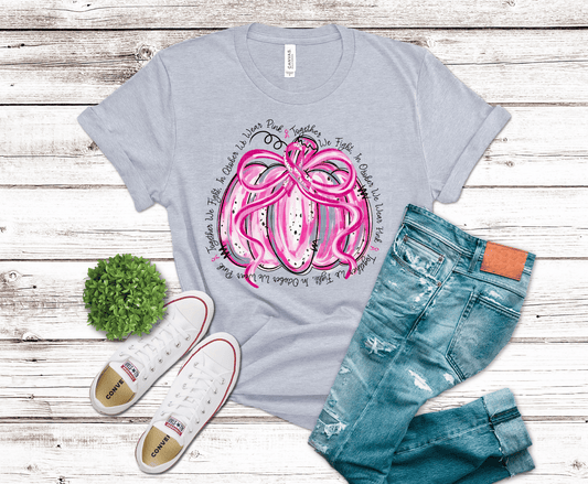 In October We Wear Pink Pumpkin | DTF Heat Transfer