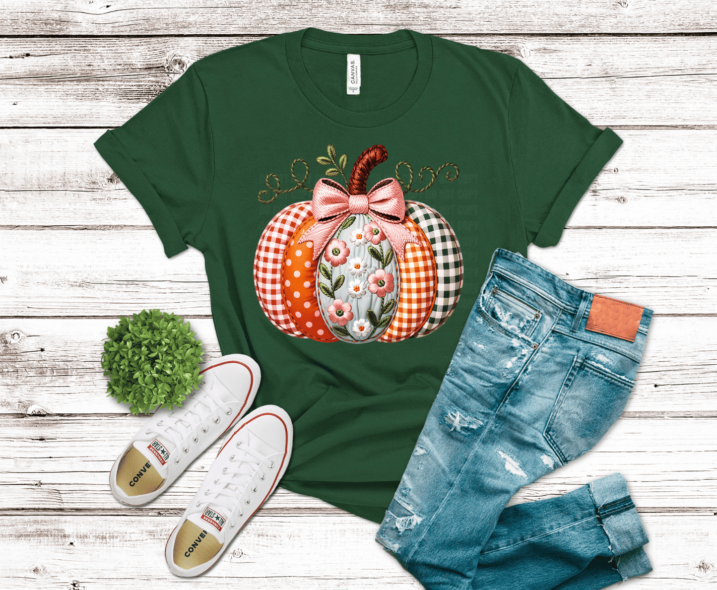 Fall Pumpkin Stich | DTF Heat Transfer