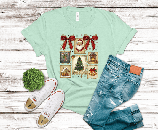 Christmas Post Stamp | DTF Heat Transfer