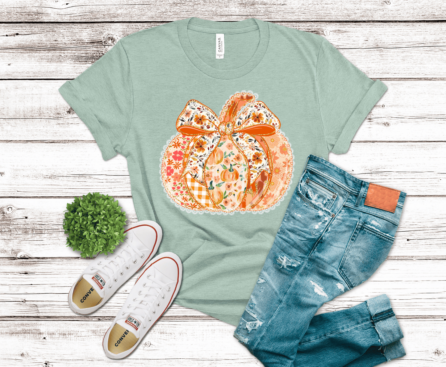 Preppy Pumpkin | DTF Heat Transfer