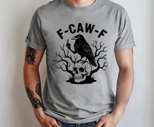 F-Caw-F Bird and Skull | DTF Heat Transfer