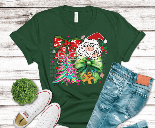 Santa Christmas Sketch | DTF Heat Transfer