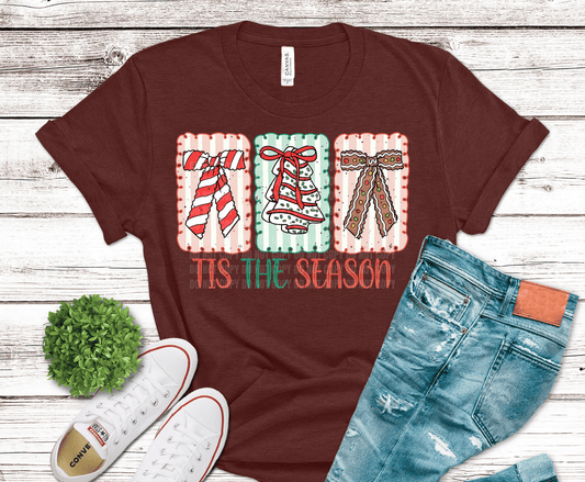 Tis The Season Bow | DTF Heat Transfer