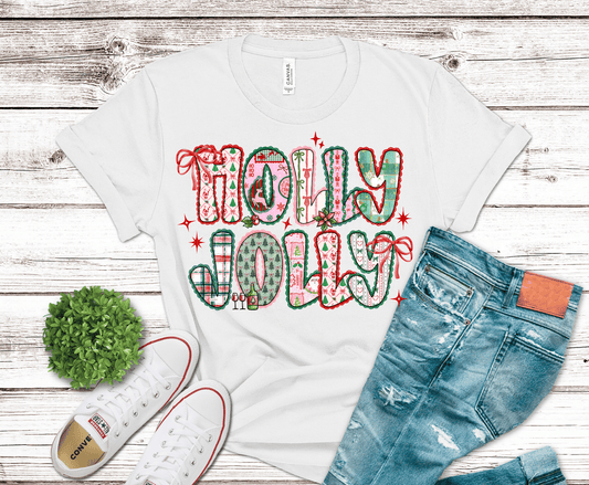 Holly Jolly Lace | DTF Heat Transfer