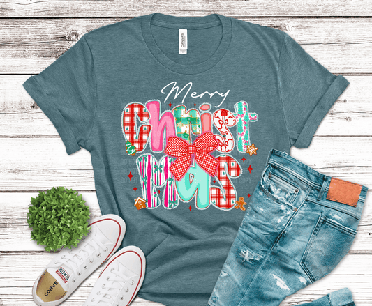Merry Christmas Lace | DTF Heat Transfer