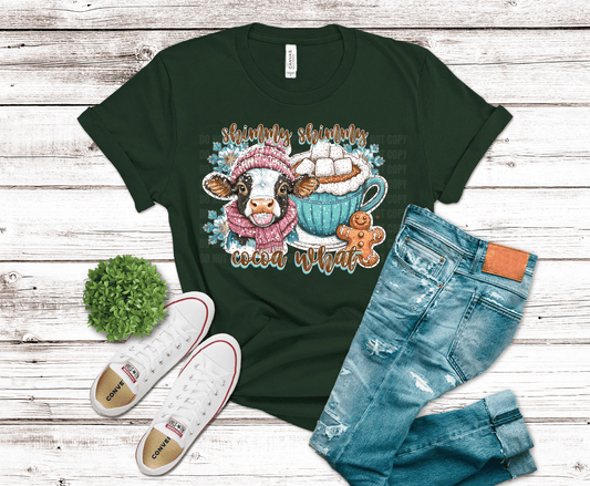 Cute Cow Winter | DTF Heat Transfer