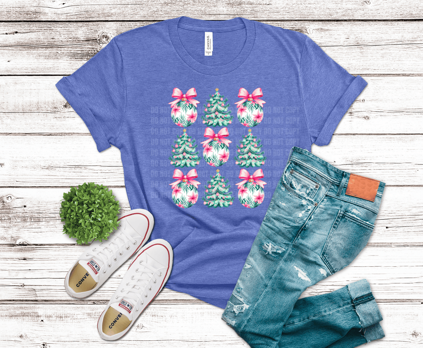 Preppy Christmas Croquette | DTF Heat Transfer