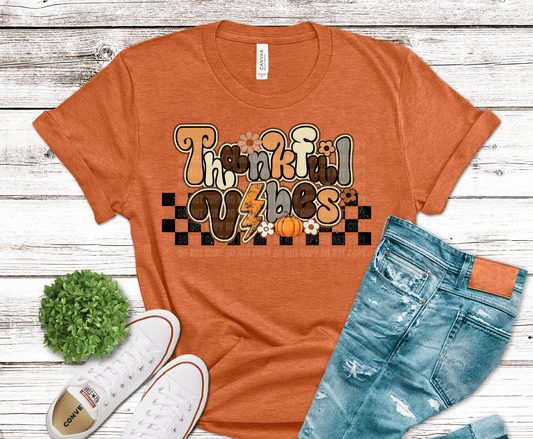 Thankful Vibes | DTF Heat Transfer