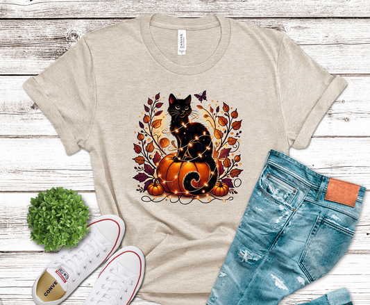 Fall Cat | DTF Heat Transfer