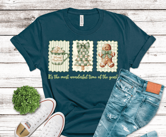 Wonderful Green Christmas | DTF Heat Transfer