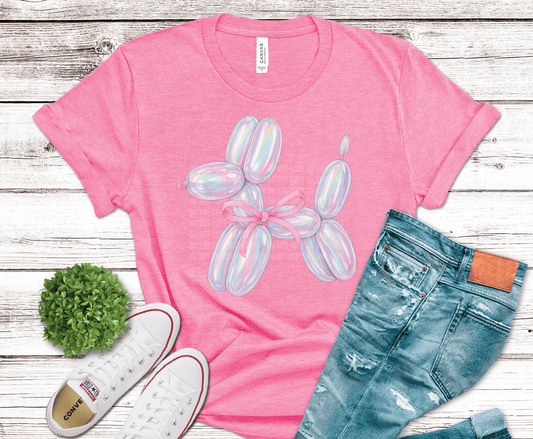 Holo Balloon Dog | DTF Heat Transfer