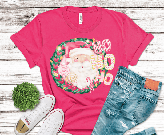 Santa Wreath | DTF Heat Transfer