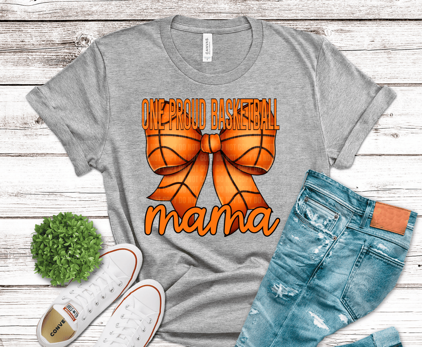 Basketball Mama Bow | DTF Heat Transfer