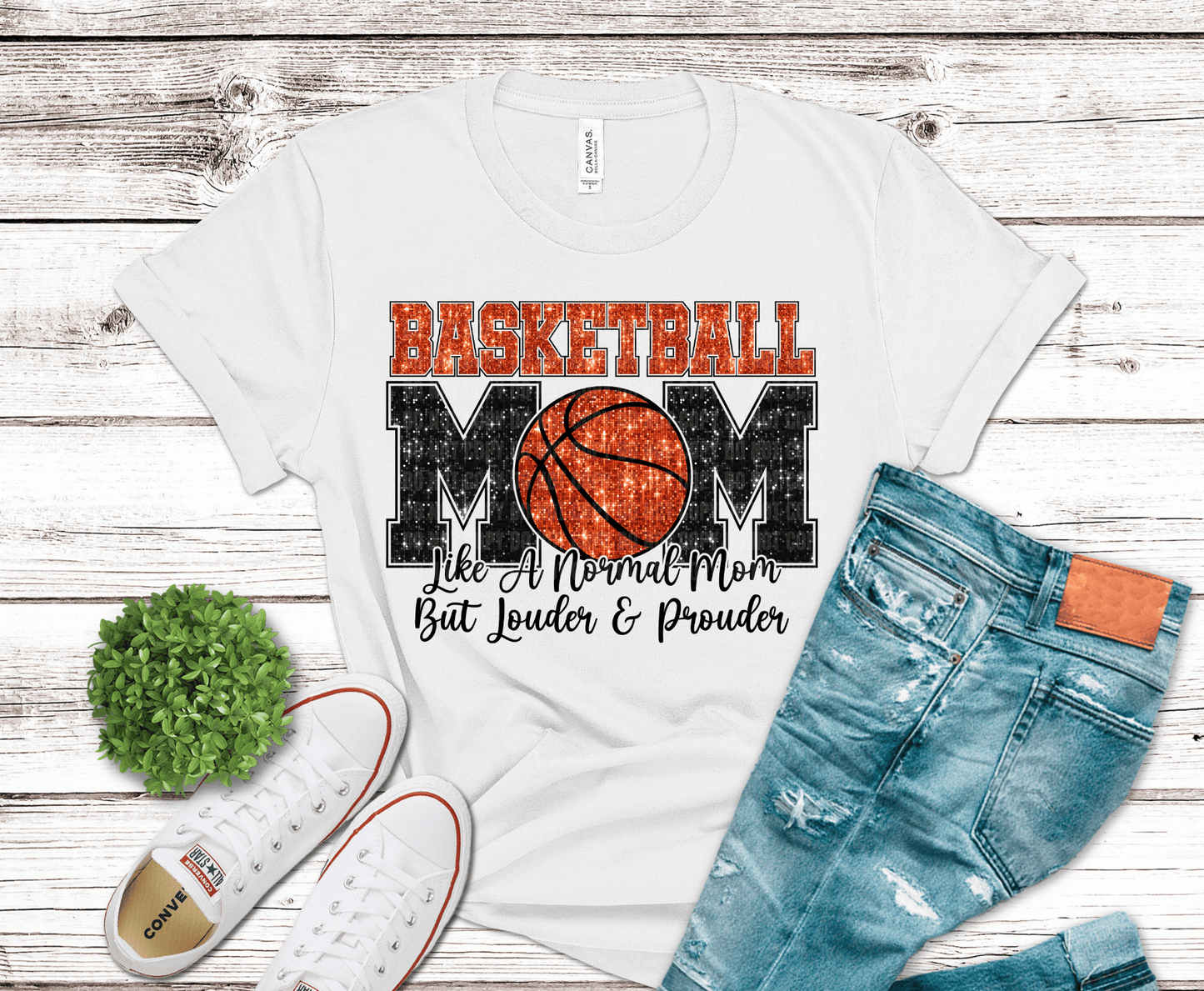Bling Basketball Mom | DTF Heat Transfer