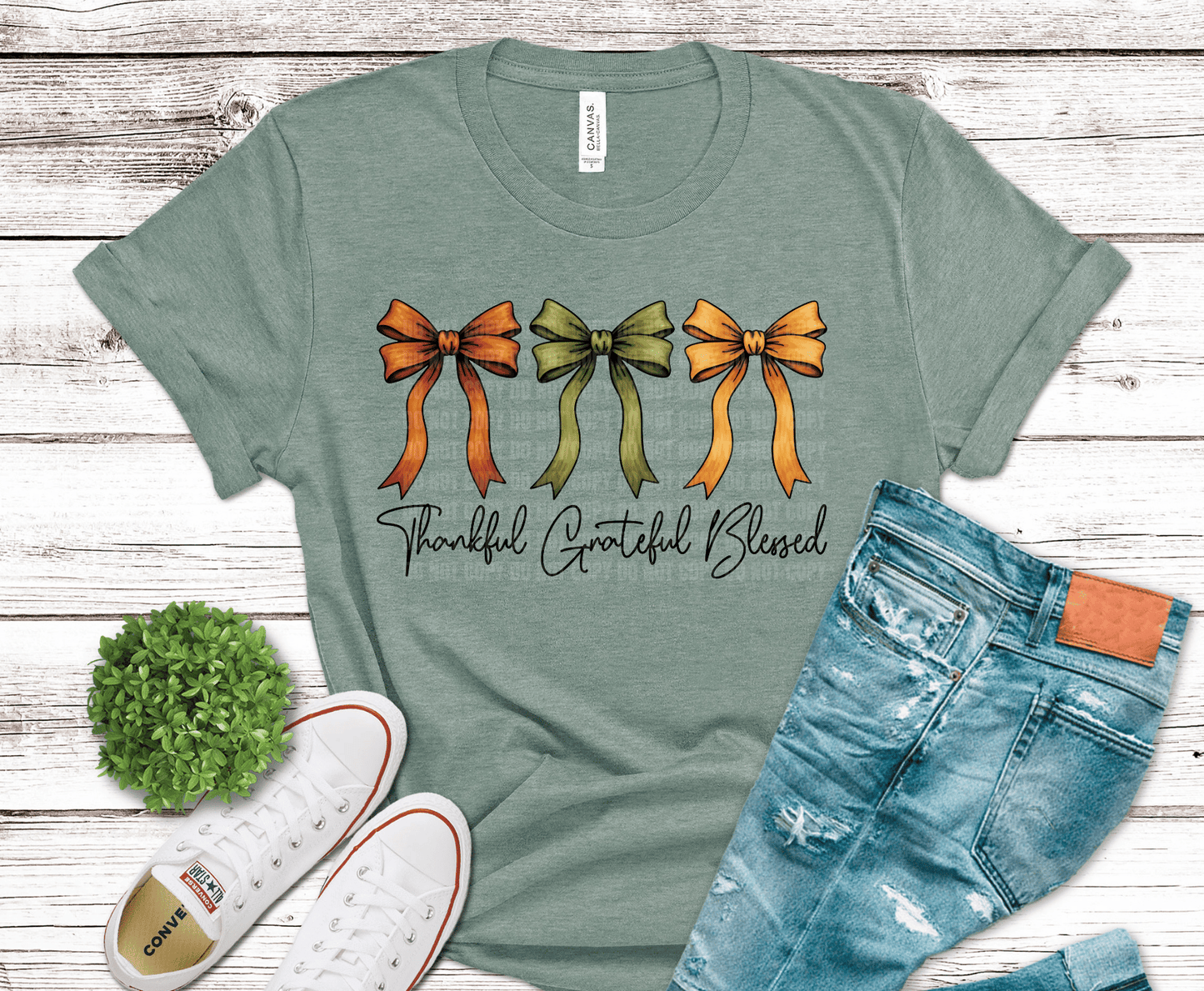 Thankful Grateful Blessed | DTF Heat Transfer