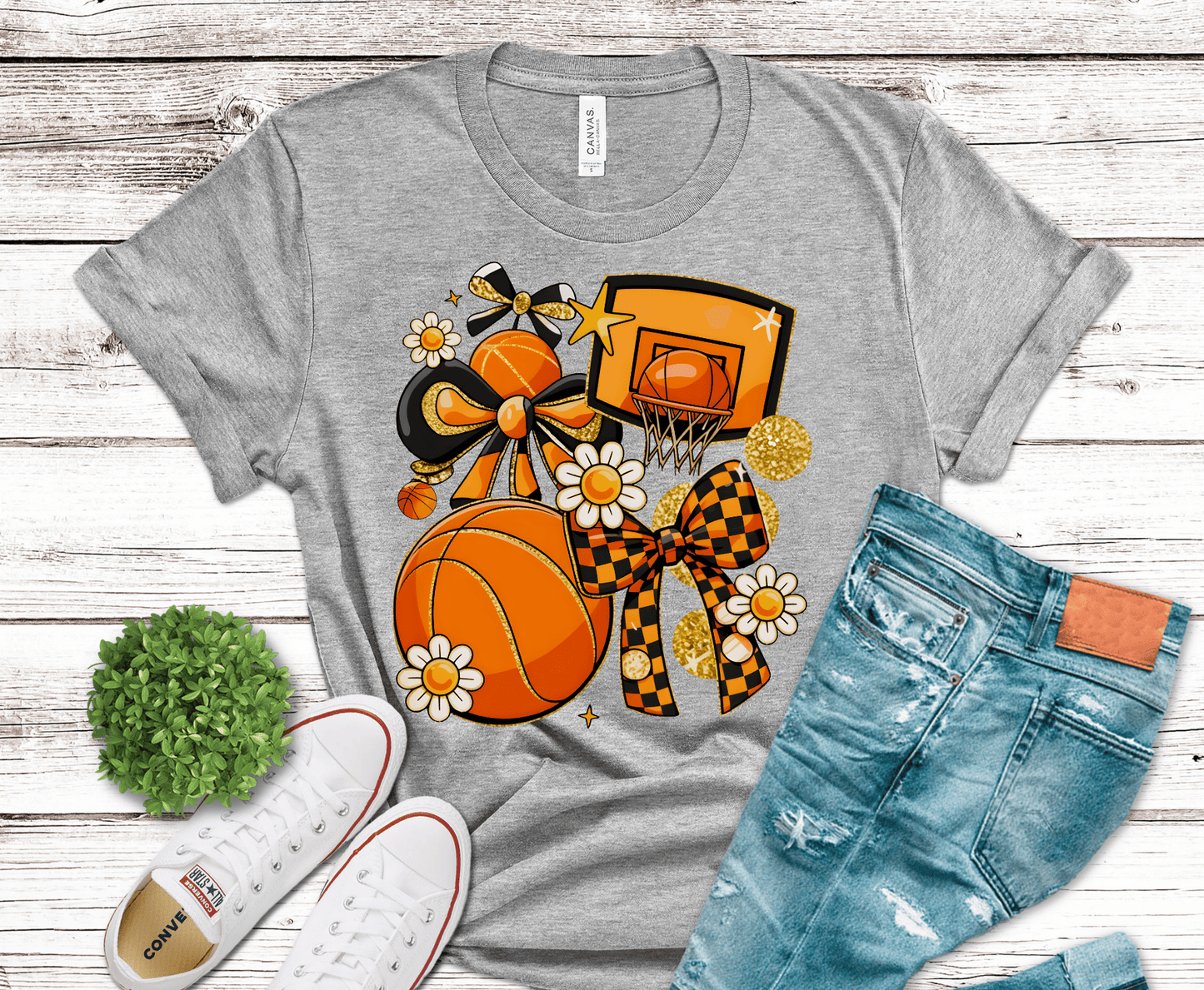 Youth Basketball | Premade DTF Transfer Gang Sheet For Graphic Tees