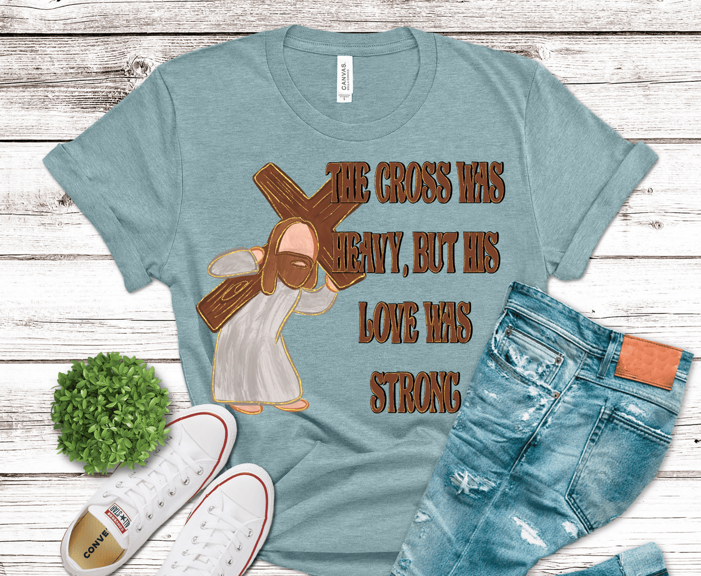 Cross Was Heavy | DTF Heat Transfer