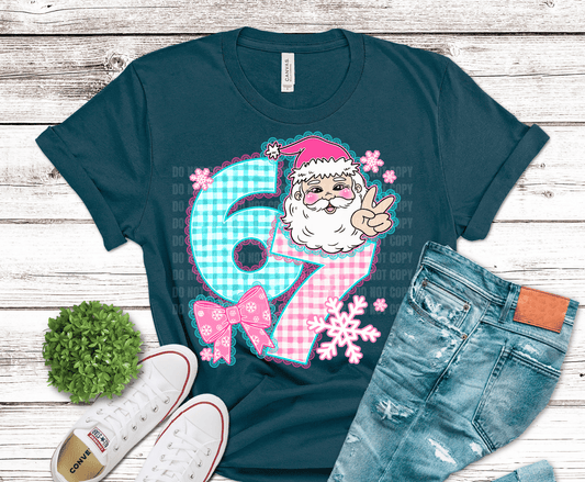 Girly Santa 67 | DTF Heat Transfer