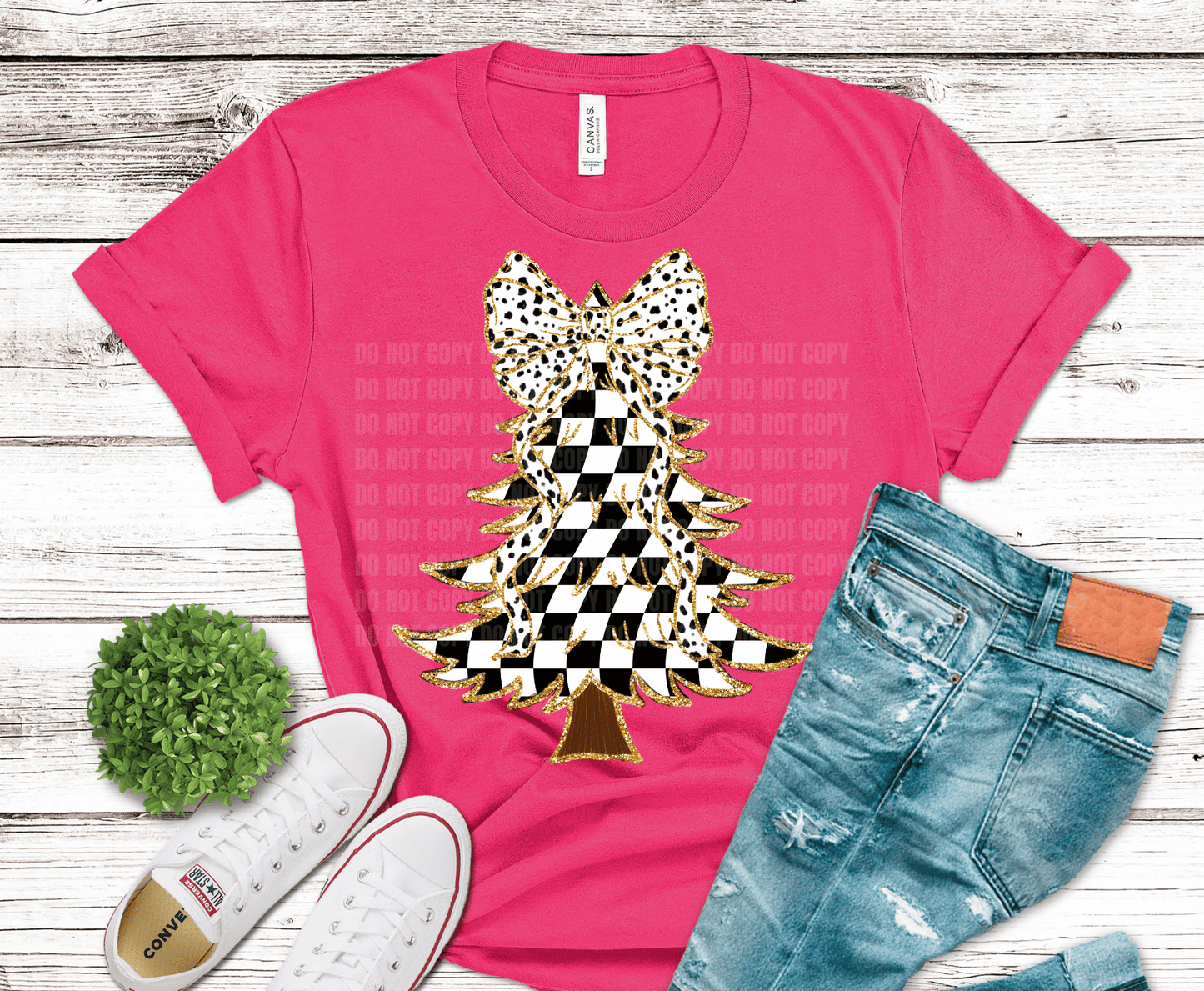 Checkered Tree | DTF Heat Transfer