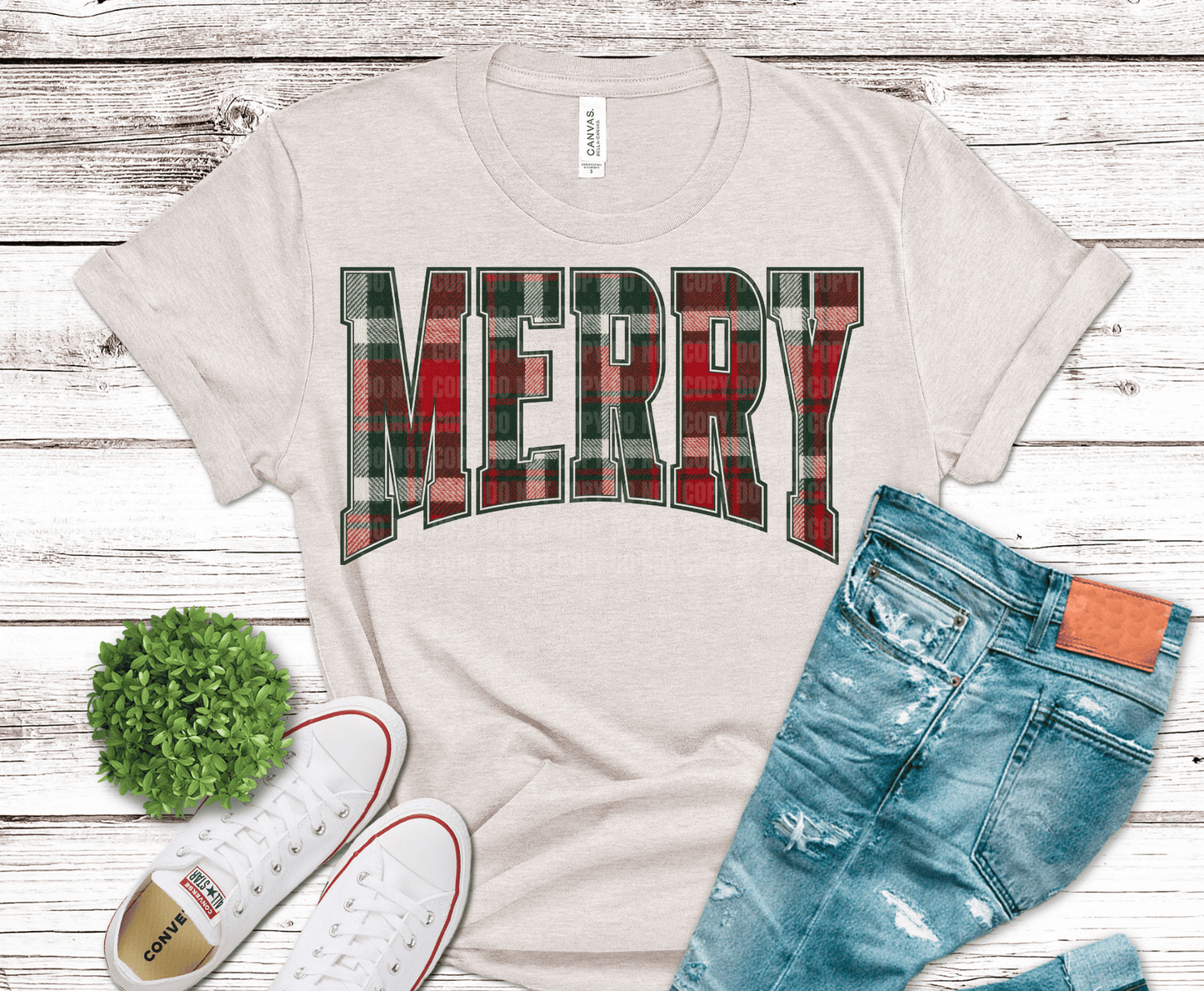 Merry Plaid | DTF Heat Transfer