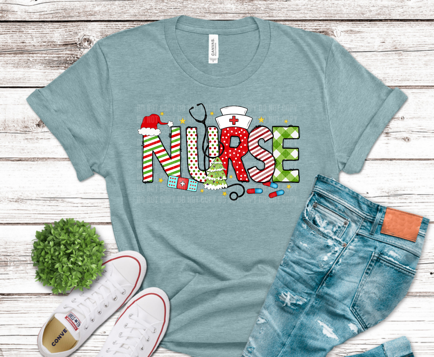 Nurse Christmas 2 | DTF Heat Transfer