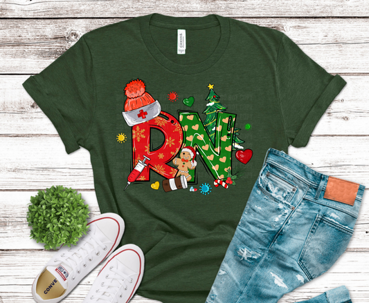 RN Christmas | DTF Heat Transfer