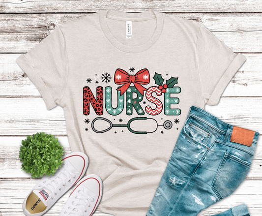 Christmas Nurse 4 | DTF Heat Transfer
