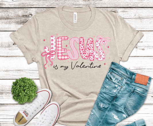 Valentine Jesus Loves | DTF Heat Transfer
