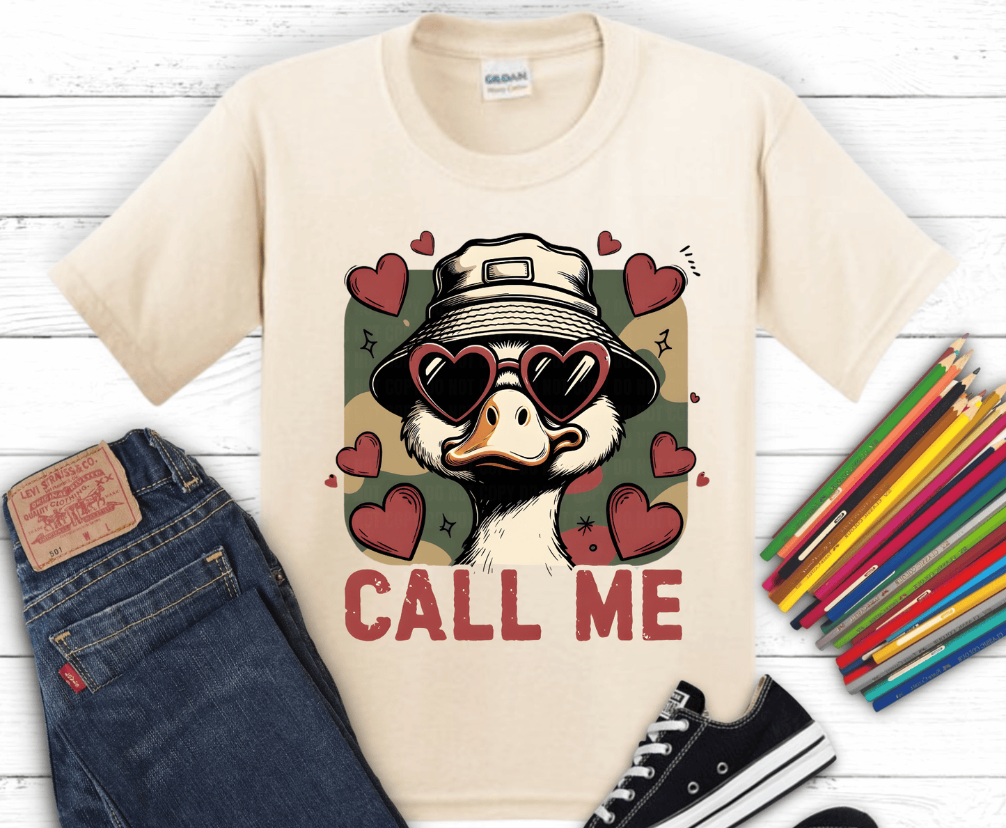 Valentines Day Duck Hunting | DTF Heat Transfer