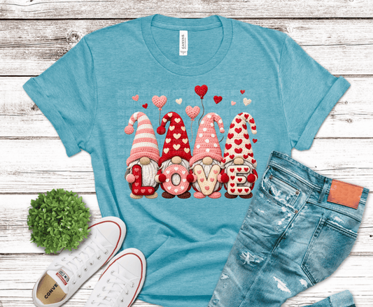 Faux Yarn Valentines Day Gnome | DTF Heat Transfer