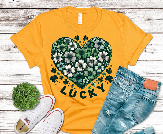 Lucky Heart | DTF Heat Transfer