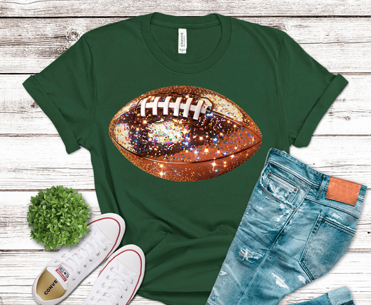 Glitter Football | DTF Heat Transfer