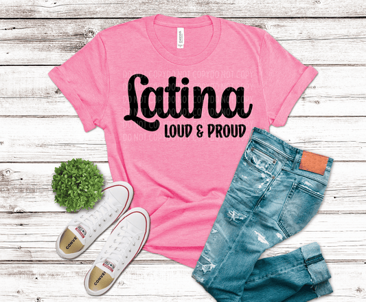 Proud Latina | DTF Heat Transfer