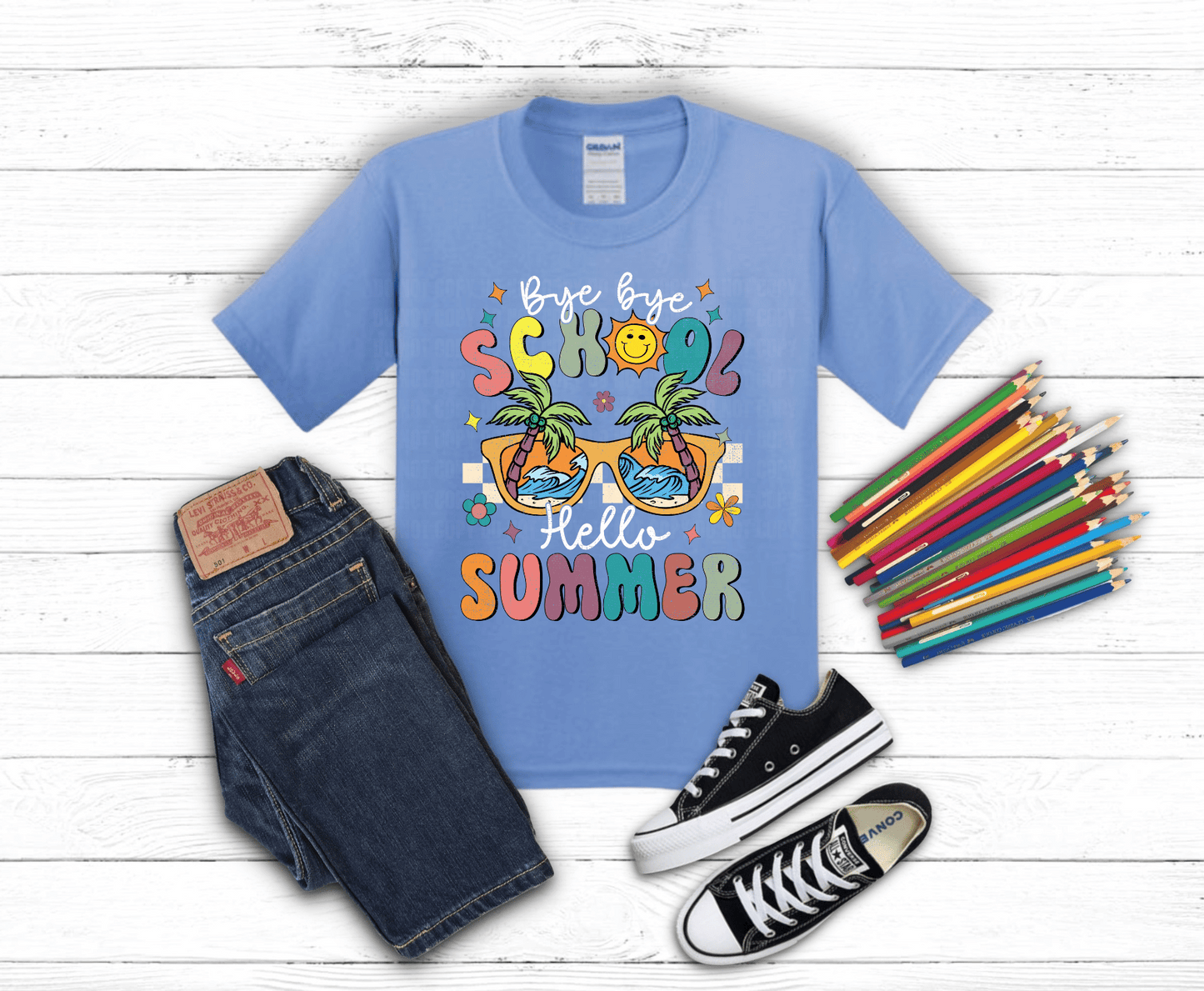 Bye Bye School | DTF Heat Transfer