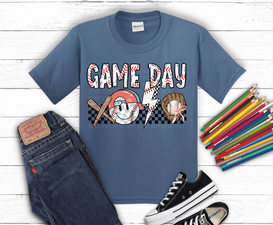 Retro Baseball Game | DTF Heat Transfer