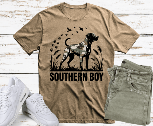 Southern Boy Camo Dog | DTF Heat Transfer