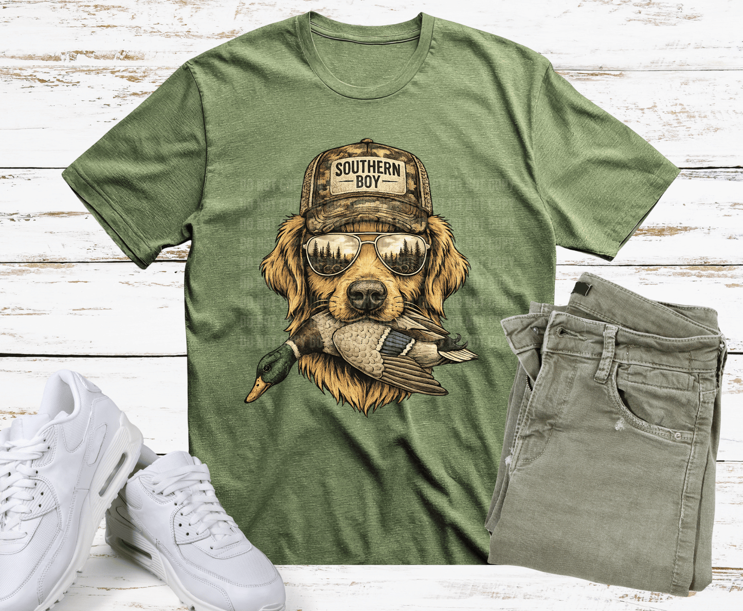Southern Boy Duck Hunting Dog | DTF Heat Transfer