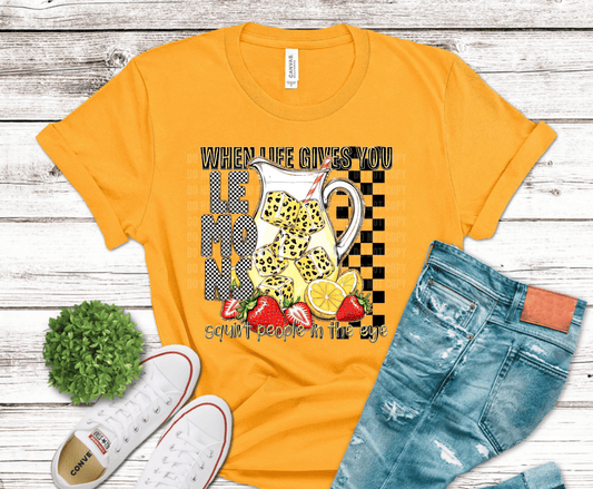 Funny lemon quote design perfect for sarcastic apparel.