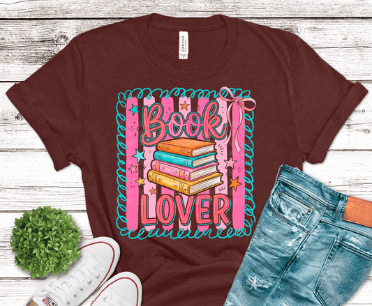 Book Lover DTF Transfer – Bookish Shirt Ready to Press